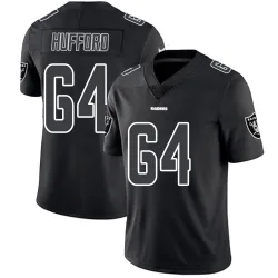 Youth Jarrod Hufford Las Vegas Raiders No.64 Limited Jersey - Black Impact
