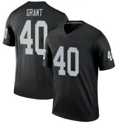Youth Jaydon Grant Las Vegas Raiders No.40 Legend Jersey - Black