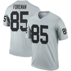 Youth Jeff Foreman Las Vegas Raiders No.85 Legend Inverted Silver Jersey