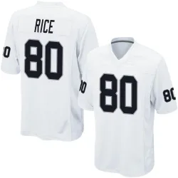 Youth Jerry Rice Las Vegas Raiders No.80 Game Jersey - White