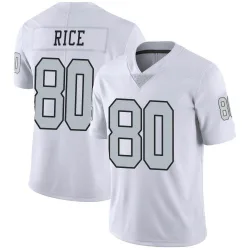 Youth Jerry Rice Las Vegas Raiders No.80 Limited Color Rush Jersey - White