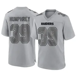 Youth John Humphrey Las Vegas Raiders No.39 Game Atmosphere Fashion Jersey - Gray