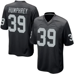 Youth John Humphrey Las Vegas Raiders No.39 Game Team Color Jersey - Black