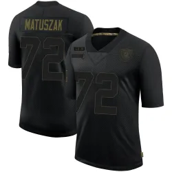 Youth John Matuszak Las Vegas Raiders No.72 Limited 2020 Salute To Service Jersey - Black