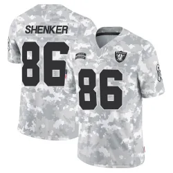 Youth John Samuel Shenker Las Vegas Raiders No.86 Limited 2024 Salute to Service Jersey - Arctic Camo