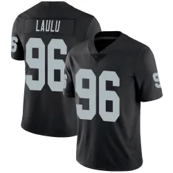 Youth Jonah Laulu Las Vegas Raiders No.96 Limited Team Color Vapor Untouchable Jersey - Black