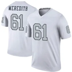 Youth Jordan Meredith Las Vegas Raiders No.61 Legend Color Rush Jersey - White