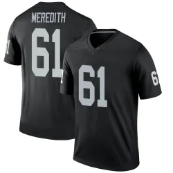 Youth Jordan Meredith Las Vegas Raiders No.61 Legend Jersey - Black