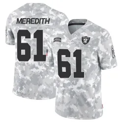 Youth Jordan Meredith Las Vegas Raiders No.61 Limited 2024 Salute to Service Jersey - Arctic Camo