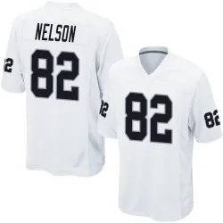 Youth Jordy Nelson Las Vegas Raiders No.82 Game Jersey - White