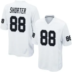 Youth Justin Shorter Las Vegas Raiders No.88 Game Jersey - White