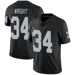 Youth K.J. Wright Las Vegas Raiders No.34 Limited Team Color Vapor Untouchable Jersey - Black