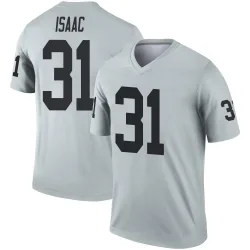 Youth Keenan Isaac Las Vegas Raiders No.31 Legend Inverted Silver Jersey