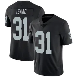 Youth Keenan Isaac Las Vegas Raiders No.31 Limited Team Color Vapor Untouchable Jersey - Black