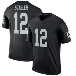 Youth Ken Stabler Las Vegas Raiders No.12 Legend Jersey - Black