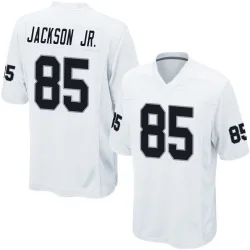 Youth Ketron Jackson Jr. Las Vegas Raiders No.85 Game Jersey - White