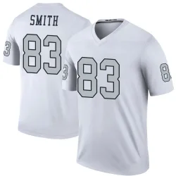 Youth Key'Shawn Smith Las Vegas Raiders No.83 Legend Color Rush Jersey - White