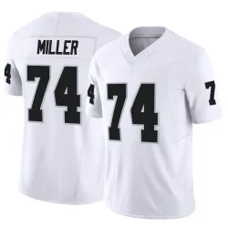 Youth Kolton Miller Las Vegas Raiders No.74 Limited Vapor F.U.S.E. Jersey - White