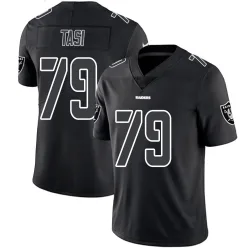 Youth Laki Tasi Las Vegas Raiders No.79 Limited Jersey - Black Impact
