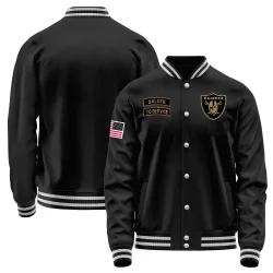 Youth Las Vegas Raiders No. Salute to Service Sideline Performance Jacket - Black