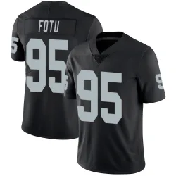 Youth Leki Fotu Las Vegas Raiders No.95 Limited Team Color Vapor Untouchable Jersey - Black