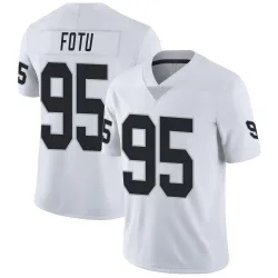 Youth Leki Fotu Las Vegas Raiders No.95 Limited Vapor Untouchable Jersey - White