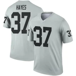 Youth Lester Hayes Las Vegas Raiders No.37 Legend Inverted Silver Jersey
