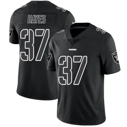 Youth Lester Hayes Las Vegas Raiders No.37 Limited Jersey - Black Impact