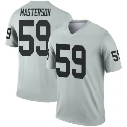 Youth Luke Masterson Las Vegas Raiders No.59 Legend Inverted Silver Jersey