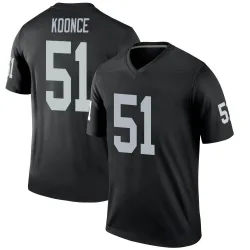 Youth Malcolm Koonce Las Vegas Raiders No.51 Legend Jersey - Black