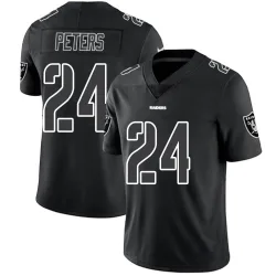Youth Marcus Peters Las Vegas Raiders No.24 Limited Jersey - Black Impact