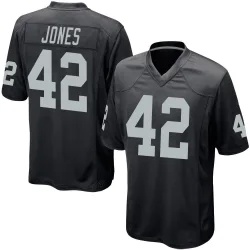 Youth Matt Jones Las Vegas Raiders No.42 Game Team Color Jersey - Black