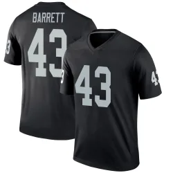 Youth Michael Barrett Las Vegas Raiders No.43 Legend Jersey - Black