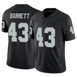 Youth Michael Barrett Las Vegas Raiders No.43 Limited Vapor F.U.S.E. Jersey - Black