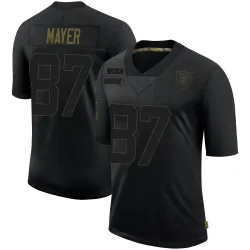 Youth Michael Mayer Las Vegas Raiders No.87 Limited 2020 Salute To Service Jersey - Black