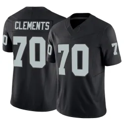 Youth Parker Clements Las Vegas Raiders No.70 Limited Vapor F.U.S.E. Jersey - Black