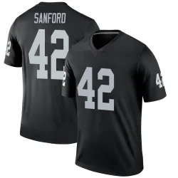 Youth Phalen Sanford Las Vegas Raiders No.42 Legend Jersey - Black