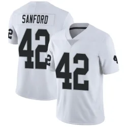 Youth Phalen Sanford Las Vegas Raiders No.42 Limited Vapor Untouchable Jersey - White