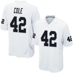 Youth Qwynnterrio Cole Las Vegas Raiders No.42 Game Jersey - White