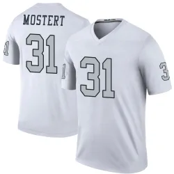 Youth Raheem Mostert Las Vegas Raiders No.31 Legend Color Rush Jersey - White