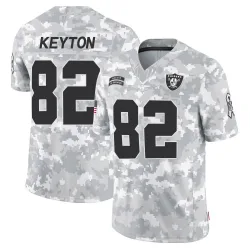 Youth Ramel Keyton Las Vegas Raiders No.82 Limited 2024 Salute to Service Jersey - Arctic Camo