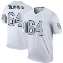 Youth Richie Incognito Las Vegas Raiders No.64 Legend Color Rush Jersey - White