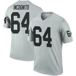 Youth Richie Incognito Las Vegas Raiders No.64 Legend Inverted Silver Jersey