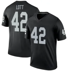 Youth Ronnie Lott Las Vegas Raiders No.42 Legend Jersey - Black