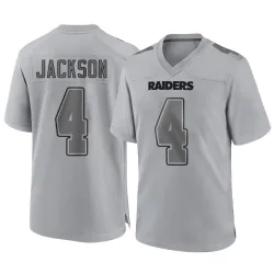 Youth Shedrick Jackson Las Vegas Raiders No.4 Game Atmosphere Fashion Jersey - Gray