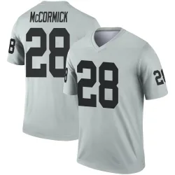 Youth Sincere McCormick Las Vegas Raiders No.28 Legend Inverted Silver Jersey