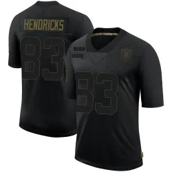 Youth Ted Hendricks Las Vegas Raiders No.83 Limited 2020 Salute To Service Jersey - Black