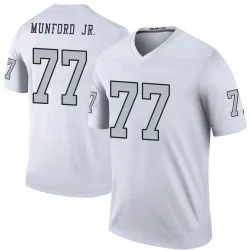 Youth Thayer Munford Jr. Las Vegas Raiders No.77 Legend Color Rush Jersey - White