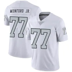 Youth Thayer Munford Jr. Las Vegas Raiders No.77 Limited Color Rush Jersey - White