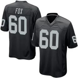 Youth Tomari Fox Las Vegas Raiders No.60 Game Team Color Jersey - Black
